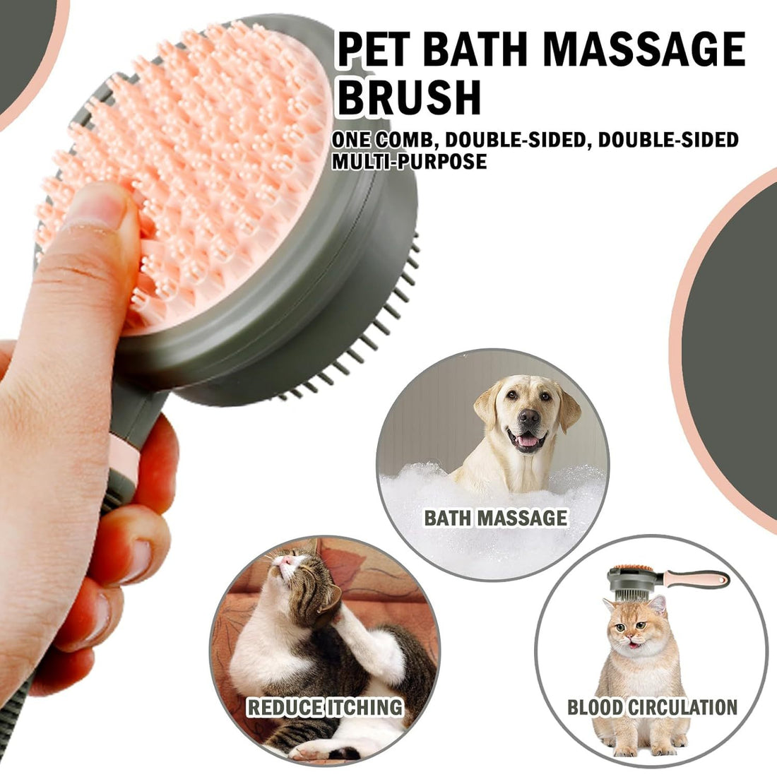 2 In 1 Double Side Brushes For Indoor Cats