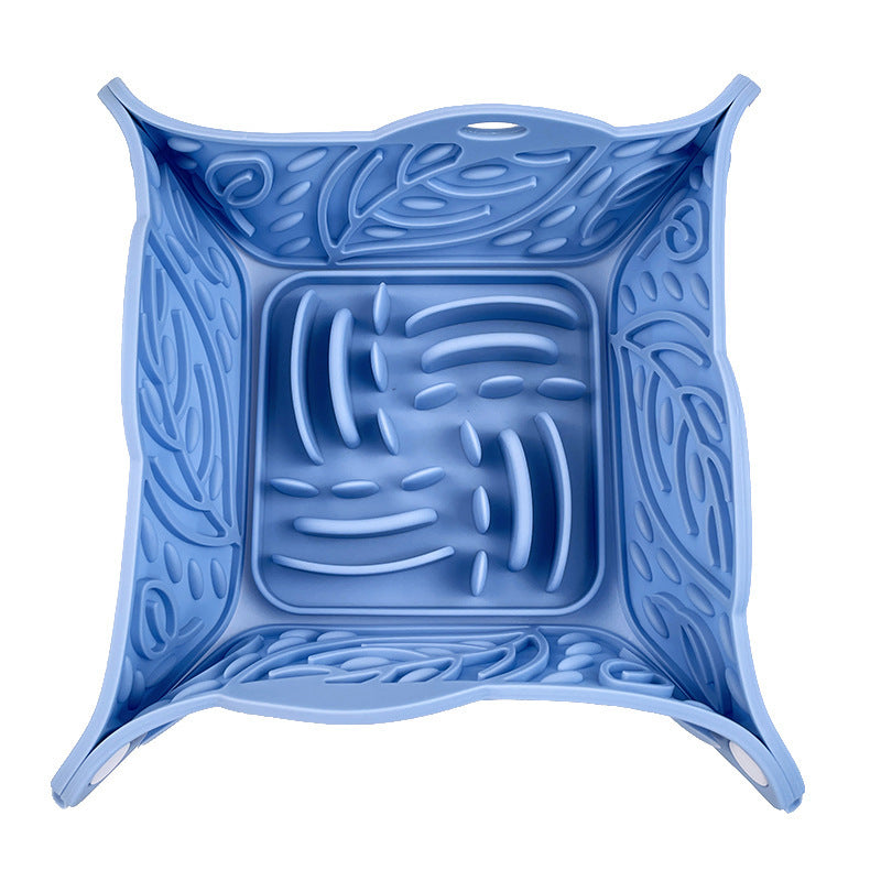 Pet Silicone Foldable Slow Tableware