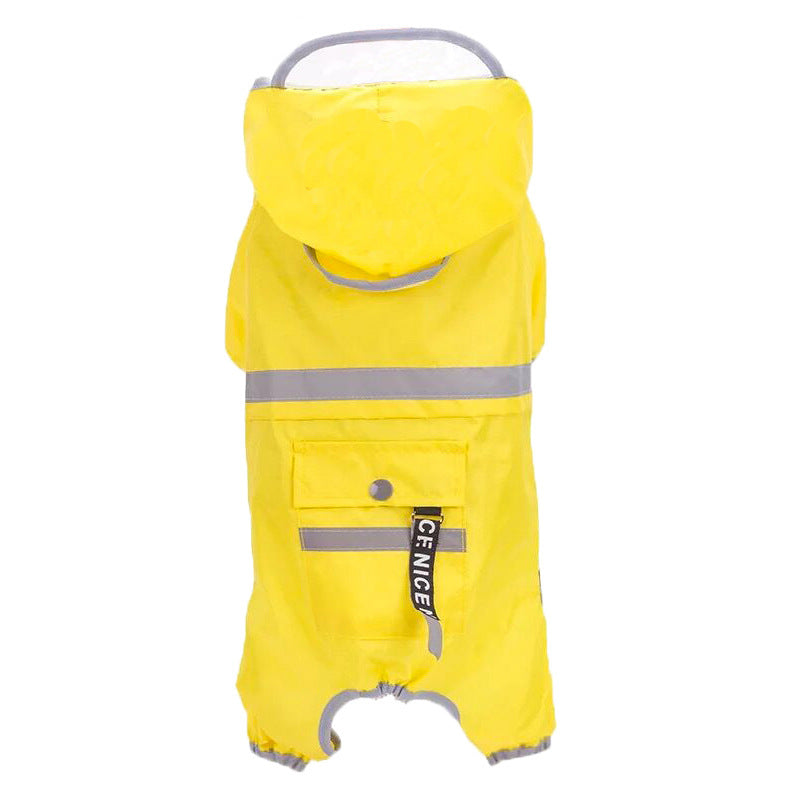 Dog Raincoat Four Legged Waterproof Clothing