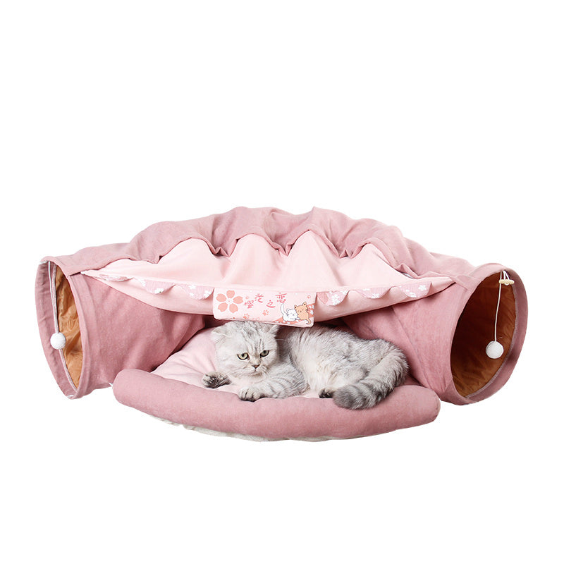 Pet Cats Tunnel Interactive Play Toy