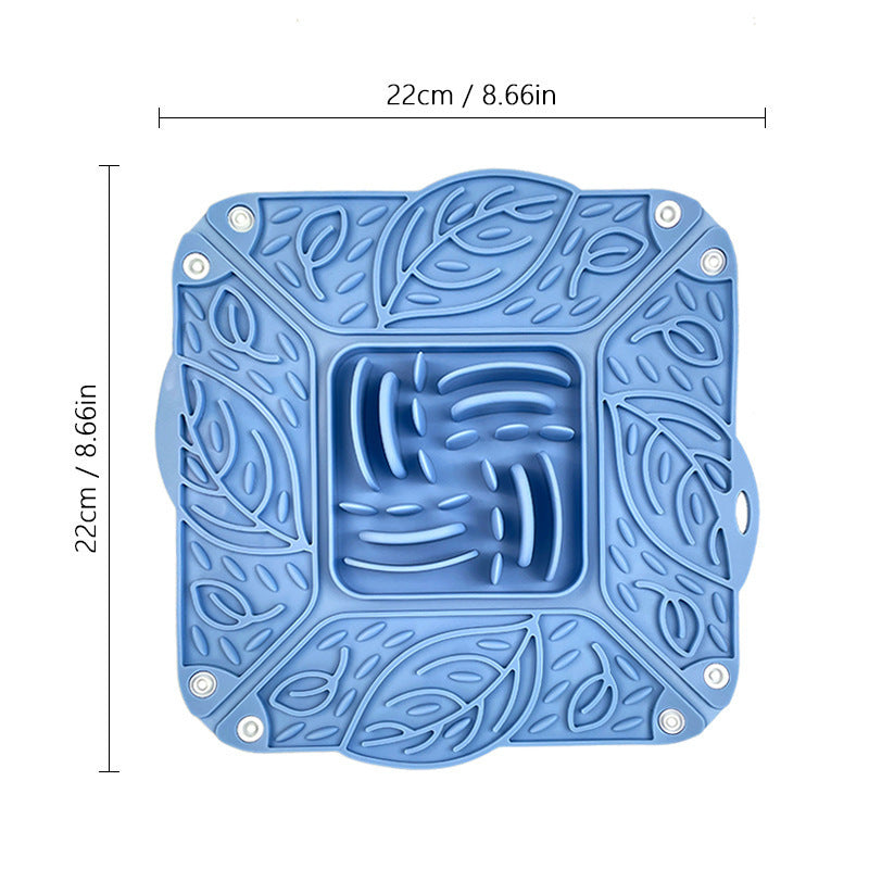 Pet Silicone Foldable Slow Tableware