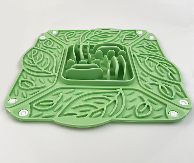 Pet Silicone Foldable Slow Tableware