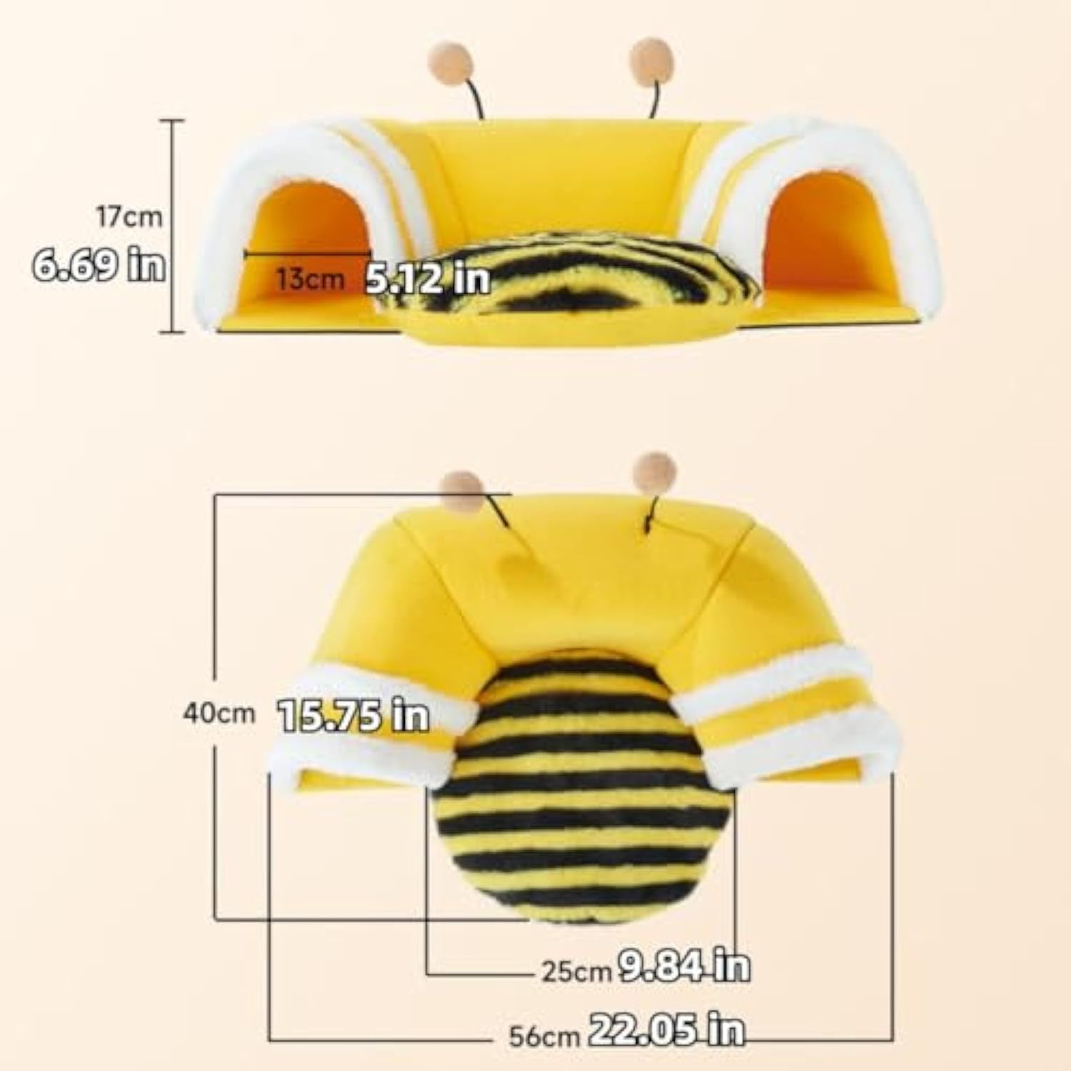 Warm Bunny Hideout Tunnel Bed