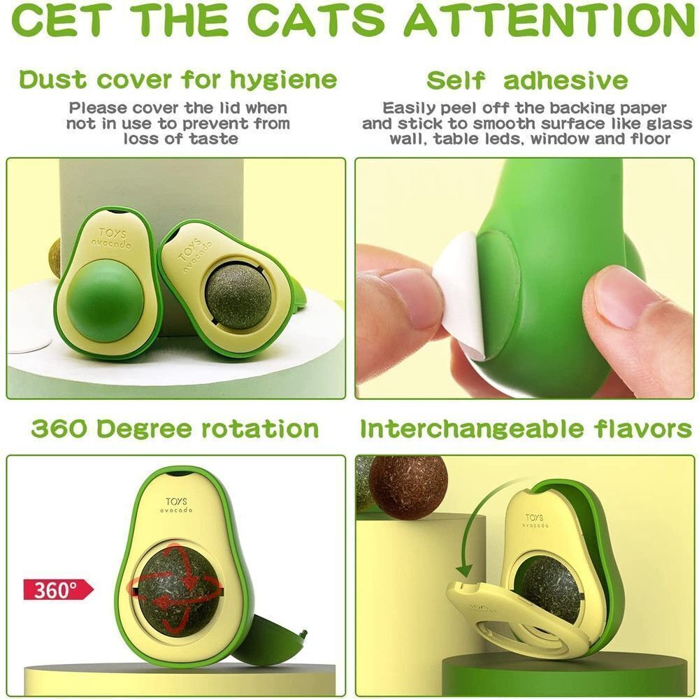 Cute Avocado Catnip Toys