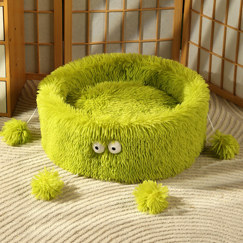 Winter Warm Cute Eye Pet Bed