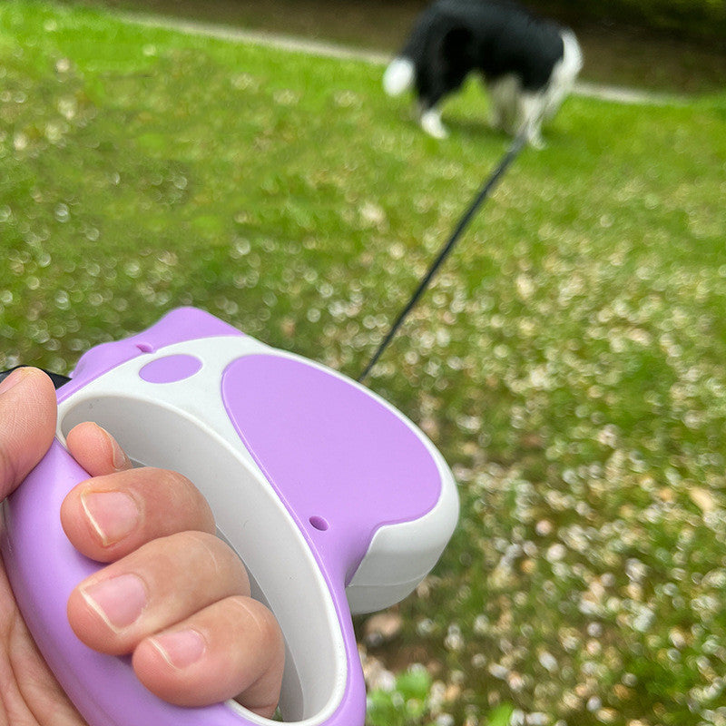 Light Retractable Dog Rope Leash
