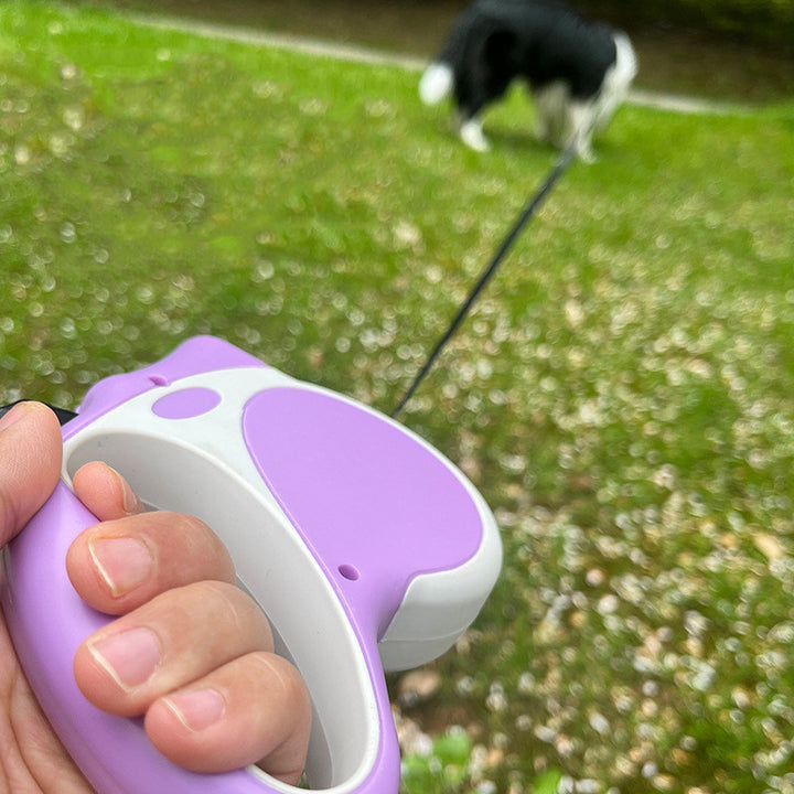 Light Retractable Dog Rope Leash