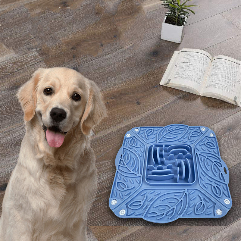 Pet Silicone Foldable Slow Tableware