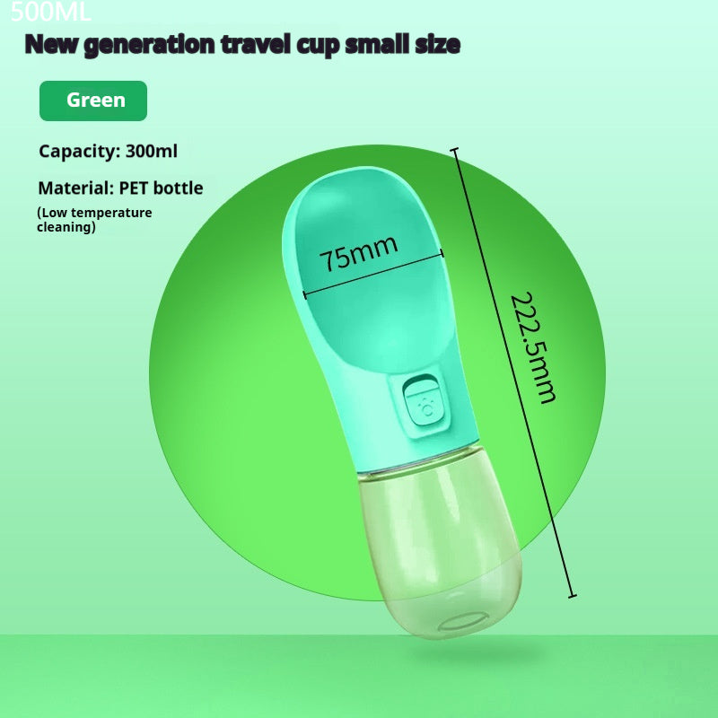 Pet Dog Water Bottle Feeder Bowl Portable