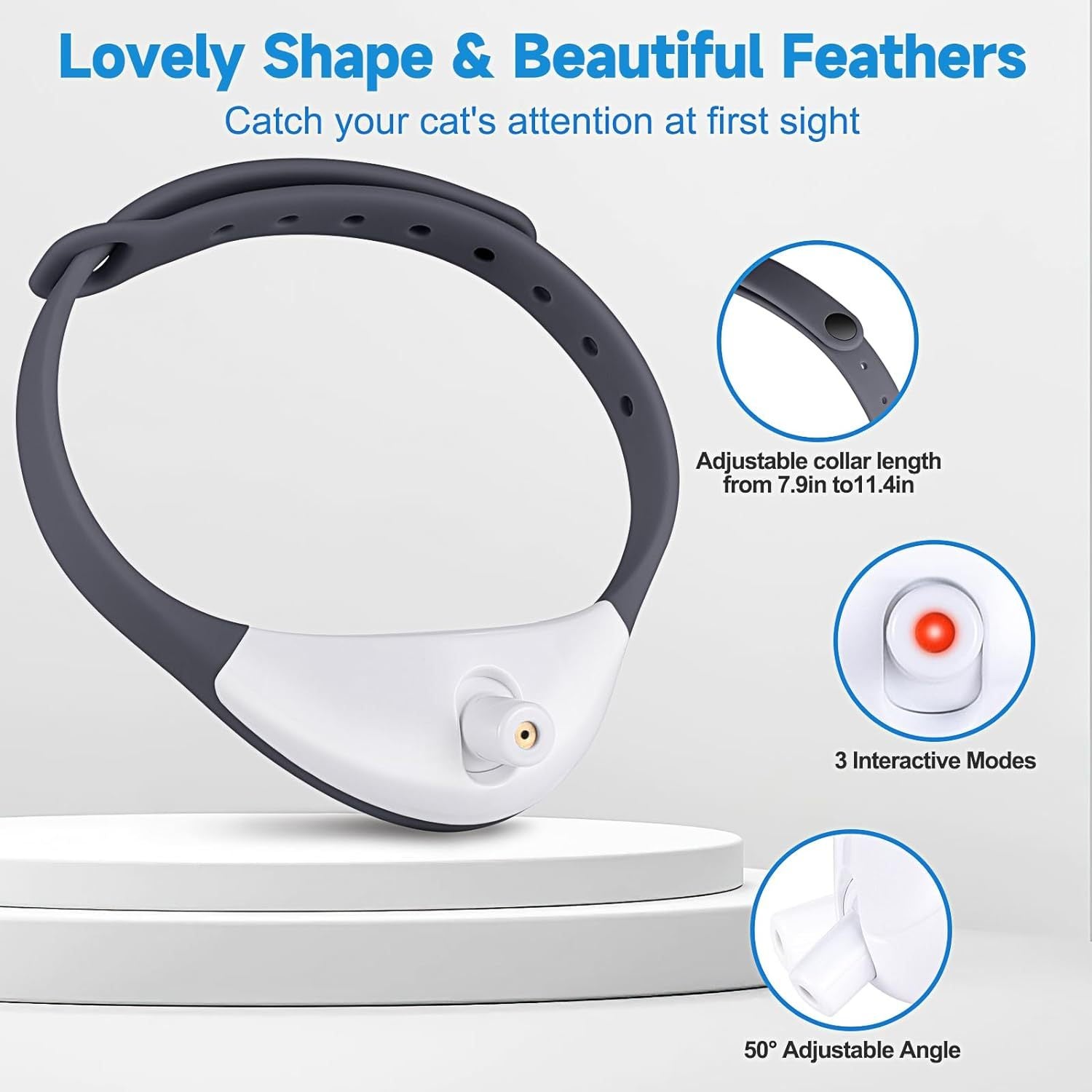 Wearable Automatic Cat Toys With LED Lights