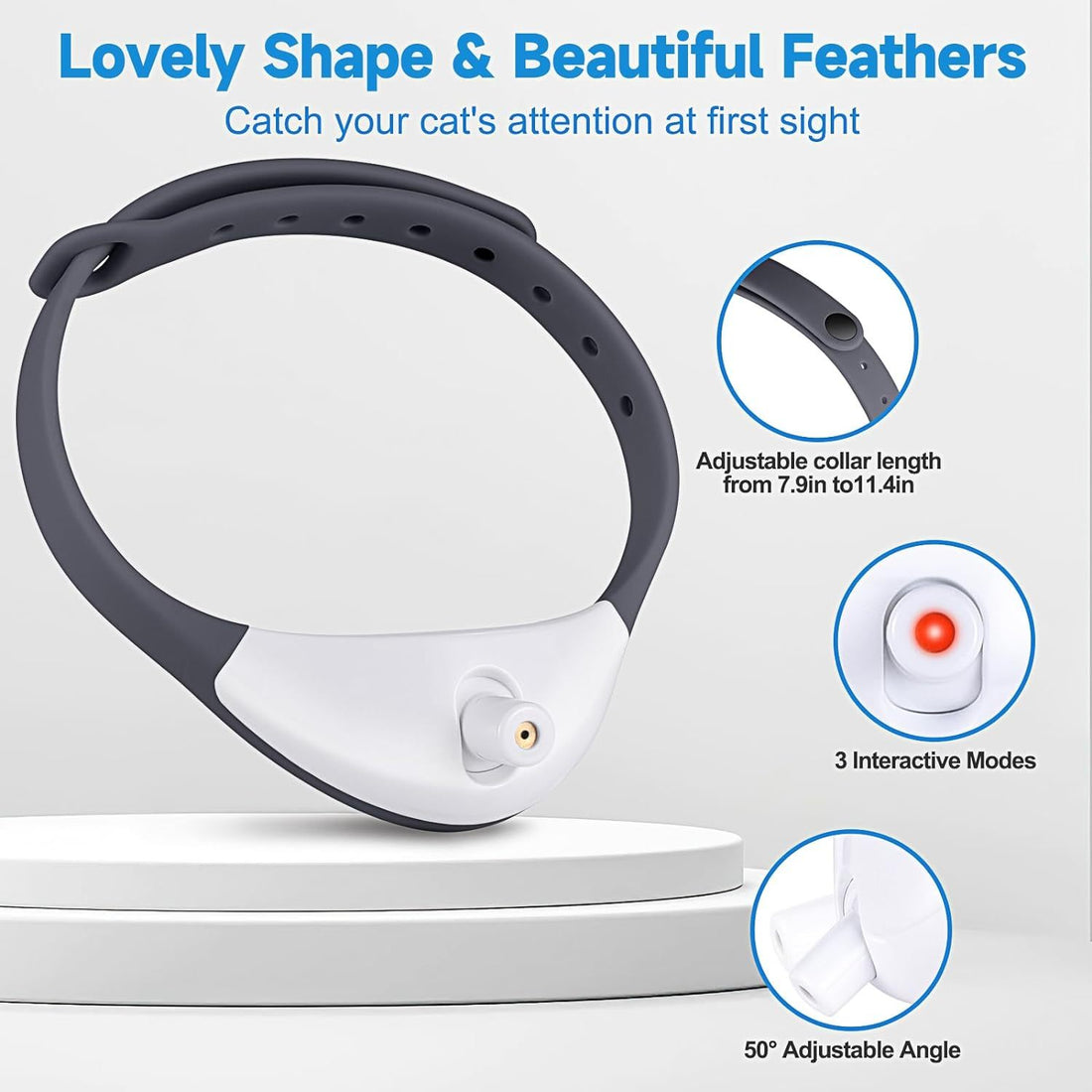 Wearable Automatic Cat Toys With LED Lights