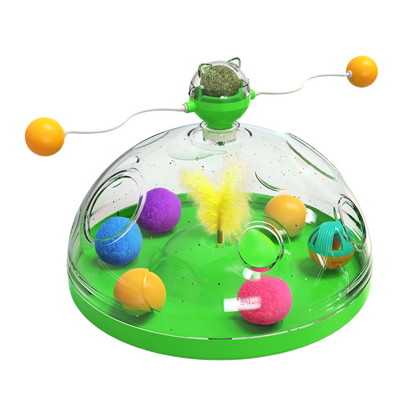 Interactive Turntable Pet Toys With Catnip