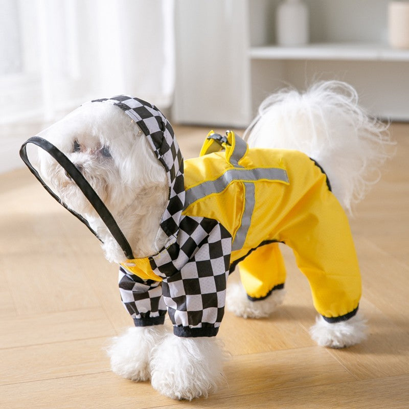 Chest And Back Integrated Pet Raincoat