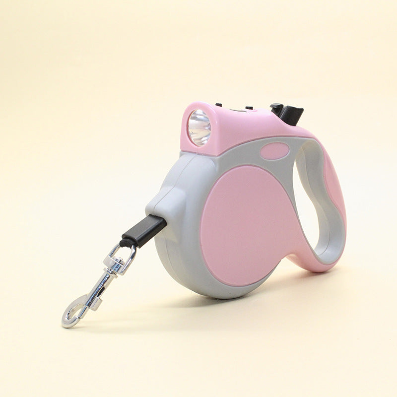 Light Retractable Dog Rope Leash