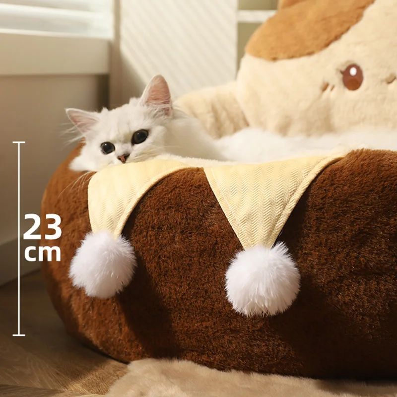 Cats Sofa Dogs Bed Round