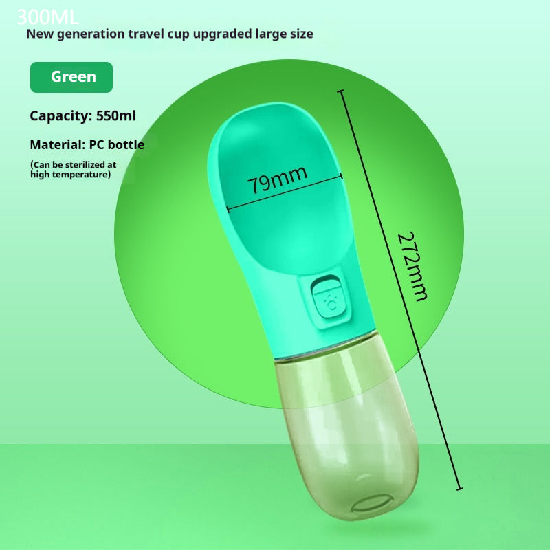 Pet Dog Water Bottle Feeder Bowl Portable