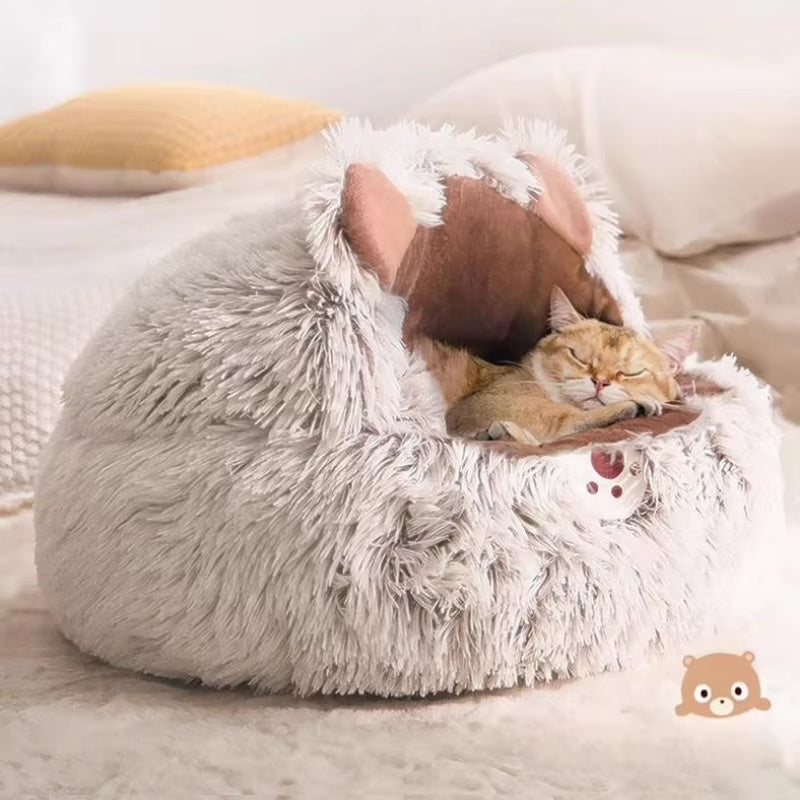 Winter New Long Plush Pet Bed
