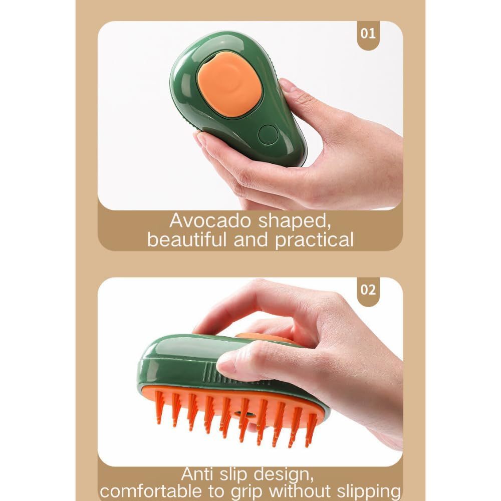 Cat Steam Brush 3 In 1 Cat Comb