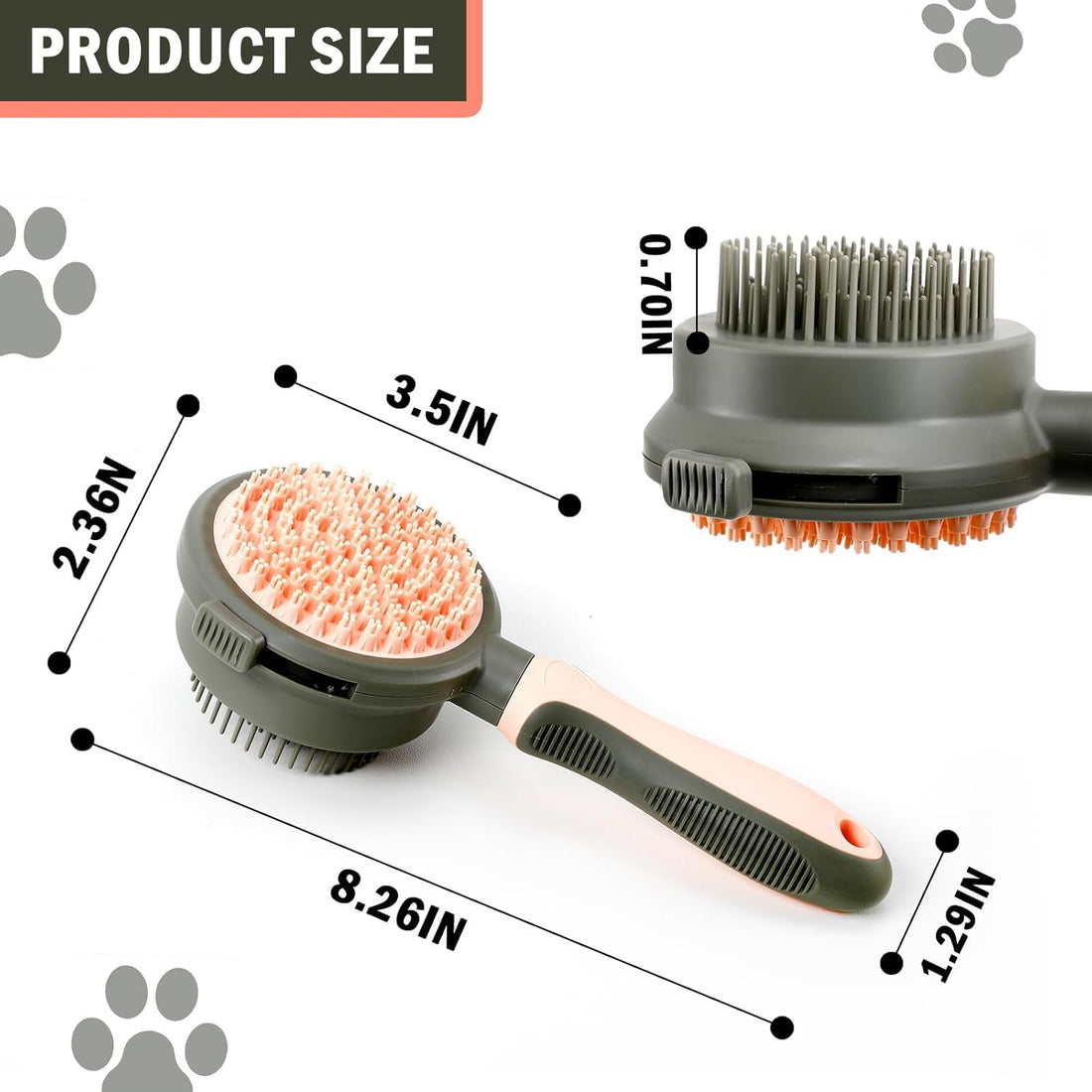 2 In 1 Double Side Brushes For Indoor Cats