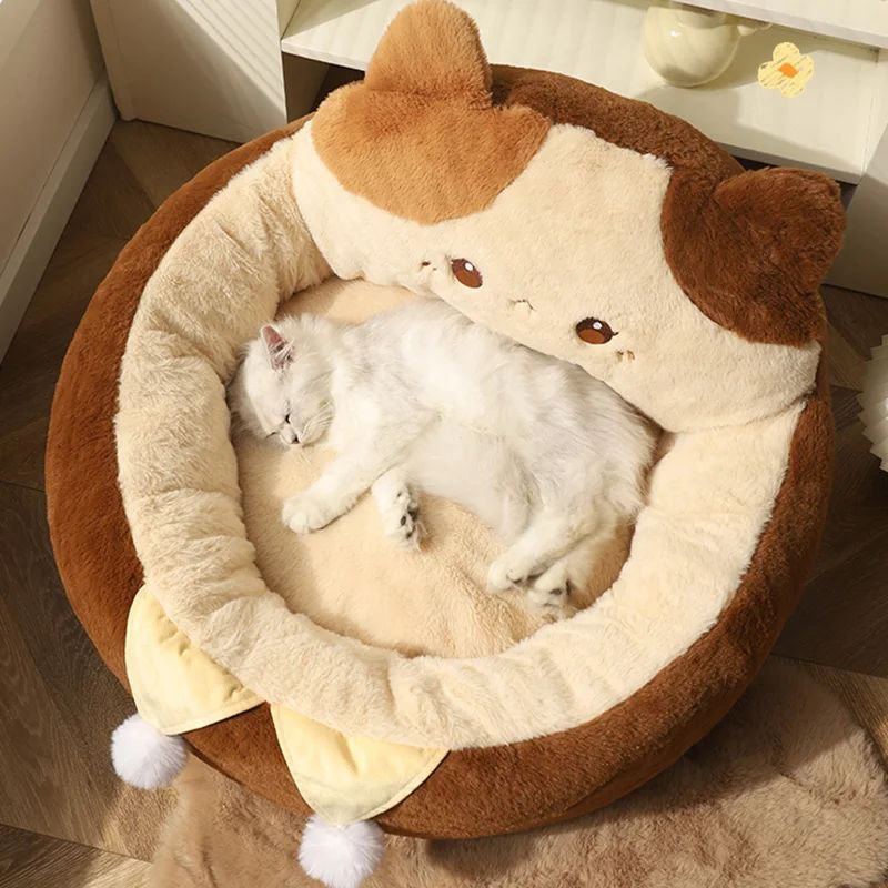 Cats Sofa Dogs Bed Round