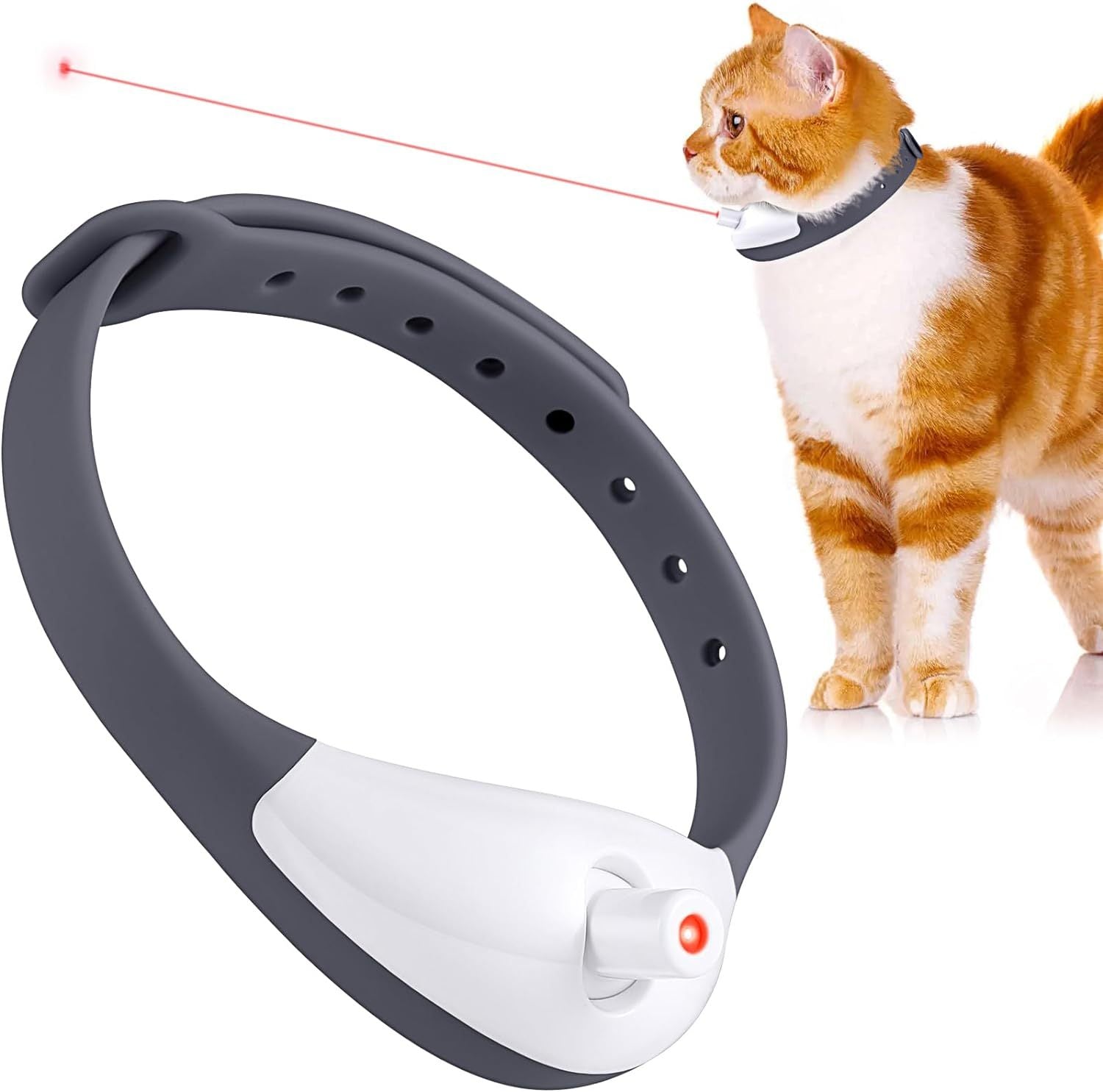 Wearable Automatic Cat Toys With LED Lights